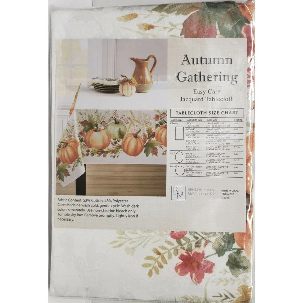 Printed Fabric Tablecloth,70